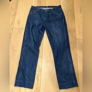 Wrangler 47 MWZ Jeans Men’s 38x34 Rodeo Riding Cowboy Western 100% Cotton